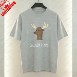 Witty Nerdy Math Cotton T-Shirt Clever Spanish Joke Deer Print Casual Tops Funny Vintage Tee Classic Fashion Men's Clothing