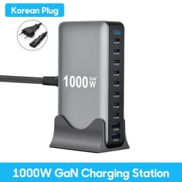 1000W GaN Charger USB C Fast Desktop 10Port USB Type C PD3.1 Charger Fast Charging for iPhone 17 16 15 Samsung S24 Xiaomi Laptop