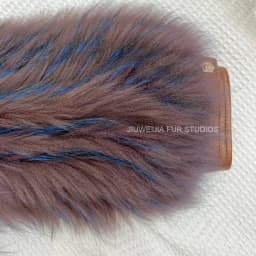 2026 Winter New Fur Strip Sewed Together Short Style Thin Raccoon Fur Fox Fur Coat Young Women's Coat