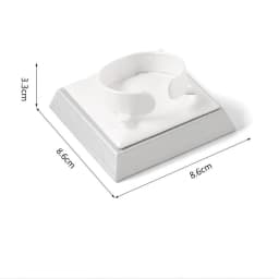 White PU Leather Bust Jewelry Display Stand Holder Bracelet Earring Necklace Ring Jade Counter Pendant Neck Model Organizer Rack