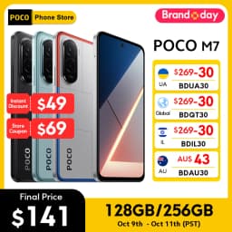 POCO M7 Global Version Smartphone 128GB/256GB Snapdragon 685 NFC 7000mAh battery Immersive 6.9" 144Hz Display 33W Turbo Charging