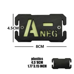 Molle EDC Identify Safety Outdoor Mark Strip Patch Umbrella Blood Type Nuclear Radiation Cat Eyes Tactical Equipment Accessorry