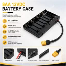 Baja Light Kit with Battery Pack 3-Pin MR60 Connector and Horn Set Fit for Wintai-Tech China Off-Road Vehicle Modification Parts