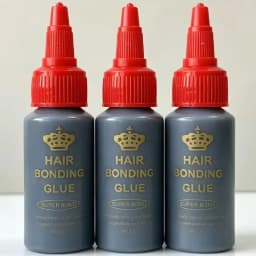1FL.OZ 1/2/3PCS Black Waterproof Hair Bonding Glue False Eyelashes Super Hold Hair Weaving Lace Glue for Secure Hair Integration
