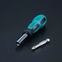 Bit Holding Screwdriver with Soft Finish Handle, 1/4" x 118mm, Magnetic 1/4 Bit Holder Screwdriver Handle