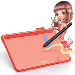 Ugee S640 Digital Graphic Drawing Tablet 6.3x4 Inch with 10 Shortcuts Compatible with Android PC Windows Mac OS for Design