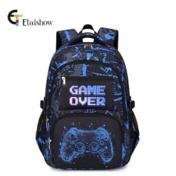 Backpack for Boy with Lunch Bag and Pencil Case 3pcs Boys School Bags for Elementary Student Teen Boys