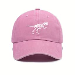 Fashionable and casual dinosaur skeleton printed baseball cap is a must-have for both men and women when going out on the street