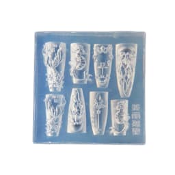Handmade Ocean Themed Silicone Nail Art Mold Set with Whale and Shell Designs for Manicure Fashionable Nail Art Design Mould