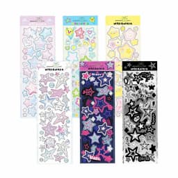Korean Style Sticker Set For Kpop Photocards, Journaling & Toploader Deco - Premium Quality - Cute Ribbon Star Dialog Box & More