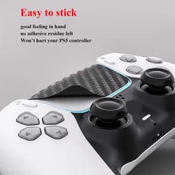 Skin Stickers for PS5 Controller Solid Color Multiple-texture Sticker for Playstation 5 Touchpad Gamepad Protector(2 pcs)