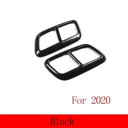 For Land Rover Range Rover Sport 2018-20 Stainless Steel Black/Silver Car Exhaust Pipe Tail Throat Cover Decoration Accessories
