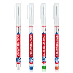 4Pcs/Set 20mm Deep Hole Long Nib Head Markers For Metal Perforating Pen Waterproof Bathroom Woodworking Decoration Multi-Purpose