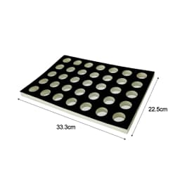 Acrylic Transparent Round Bare Diamond Box Jewelry Storage Display Tray Diamond Gem Storage Tray Counter Display Rack