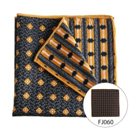 Pocket Square Silk Jacquard Woven Red Orange Handkerchief Fashion Men Suit Pocket Hanly Wedding Business Party Suit Set Handker
