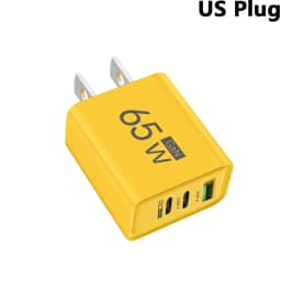 GaN 65W USB C Wall Charger Mobile Phone PD Type C Quick Charger Power Adapter for Samsung Xiaomi iPhone Fast Charging carregador