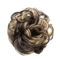 Synthetic Messy Bun Chignon Donut Blonde Brown Color Hair Bun Pad Elastic Hair Rope Rubber Band Hair Extensions for Women