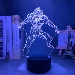 Anime Light Attack on Titan 4 Eren Yeager Figure for Bedroom Decor Night Light Kids Birthday Gift Shingeki No Kyojin 3d Lamp AOT