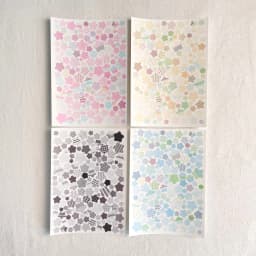 WAKAWAKA Star Dot Scrapbooking Sticker Cute Basic Elements Dual Material PET Glitter Synthetic Paper Journal Planner DIY