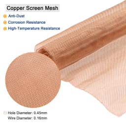 1Pcs Copper Mesh 20x12inch/40x12inch 40-200 Mesh Filtration Cloth Shielding Fabric Filter Copper Screen Mesh Screen Net for Home