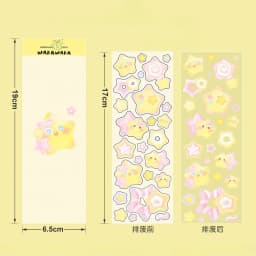 1 Sheet Cute Colorful Star Pattern Stickers DIY Scrapbooking Sticker Kpop Idol Photo Card Deco Materials Korean Style