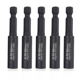 2/5pcs 1/4In Head Extension Rod Screwdriver Magnetic Transfer Extension Rod Screwdriver Bit Holder Internal Hexagonal Screw