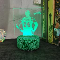 Basketball Player Kobe LED Night Light Touch Control 7 Colour Changes Great Birthday Gift for Sports Lover