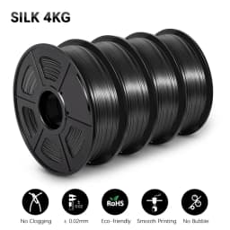 SUNLU 4Rolls PETG Filament 1KG 3D Printer 1.75MM Non-Toxic Good Toughness Biodegradable PLA PLAplus SILK No Bubble 0.5KG TPU