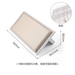 Champagne White Display Case Necklace Rack High-End Jade Jewelry Display Props Counter Display Crystal Exhibition Stand