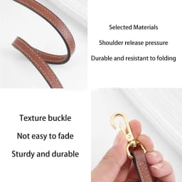 Genuine Leather Shoulder Strap Fit For Longchamp Mini Le Pliage Punch Free Crossbody Bag Strap Accessories