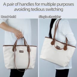 1 Pair of Multifunctional Hand Stitched Sewn Leather Bag Straps Handles Replacements for Single Shoulder Held Bags Accessories