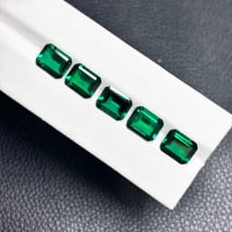 Top Quality Lab Grown Zambia Gemstone Emerald Shape Loose Gemstones Colombia For Jewelry Making with AGL Certificate