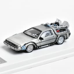 MJ 1:64 back to the future DeLorean DMC 12 Diecast Model Car