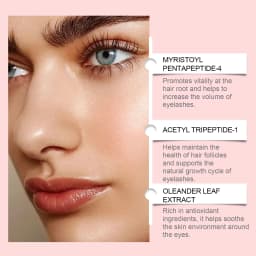 Premium Eyelash Serum and Brow Enhancer Multi-Peptide Lash Serum for Thicker Longer Fuller Lashes Eyebrows Prostaglandin-Free