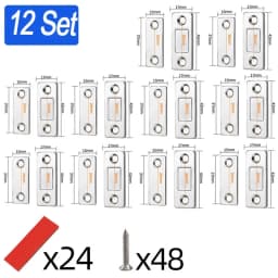 Strong Magnetic Cabinet Catches Ultra-Thin Door Magnets Stops Invisible Adhesive Drawer Magnet Catch for Kitchen Closet Closer