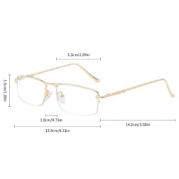 0 To -6.0 Myopia Glasses Anti Blue Light/ Photochromic Versatile Men's Business Glasses Half Frame Myopia Glasses