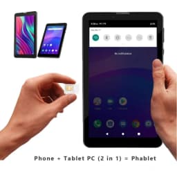 7” Android 6.0 3G Phone Call Tablets Quad Core 2GB RAM 16GB ROM 1024x600 Pixels MTK8735 2*Sim Cards 2500mAh