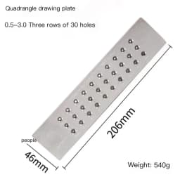 1PC Tungsten Carbide Wire Drawplate for Jewelry Making Round Rectangle Hexagon Oval Square Shape , Jewelry Tool