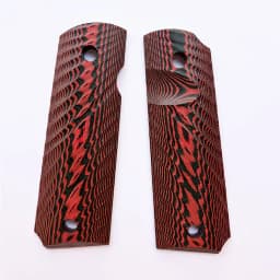 1Pair Tactics Full Size G10 Material Radial Textured 1911 Grips Patches DIY Making Replace Accessories Scales Decor Slabs