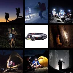 XP-G Q5 Headlamp Head Lamp Headlight Waterproof 2500lm Cob Led Built In Usb Rechargeable 14450 Battery Working Light 5w