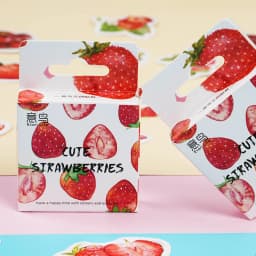 45 Pcs Strawberry Themed Scrapbooking Stickers Set for DIY Journaling Aesthetic Stationery Decor Sweet Gift Set