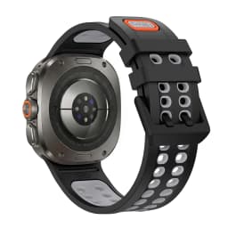 Two-tone Silicone Strap For Samsung Galaxy Watch Ultra 2025 Outdoor Sports Breathable Bracelet Correa for Galaxy Watch Ultra 2