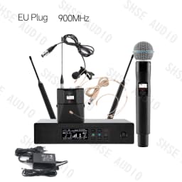 Qlxd B58 Headband Lavalier Professional Wireless Microphone Set Stable Transmission Suitable for Stage Performance Equipment