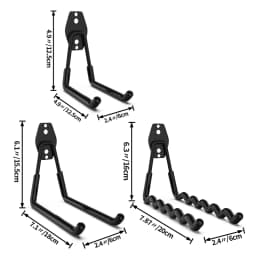 Heavy Duty Metal Hook Garage Organizer Wall Mount Anti-slip Bicycle Hanger Hooks Storage Hook For Ladders Garden Tool