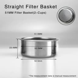 51MM Coffee Filter Basket Replacement Stainless Steel For Delonghi Bottomless Portafilter Espresso Good Accessories Barista Tool