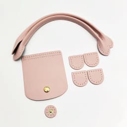 3Pcs/Set PU Leather Flap Cover Making Handbag Dumpling Bag Solid Color Leather Shoulder Bag Strap Crochet Handbag Accessories