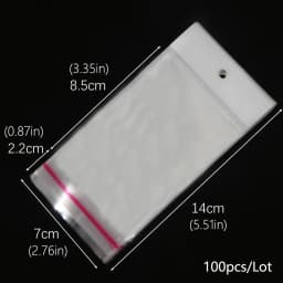 OPP self sealing transparent plastic bag, cellophane, self-adhesive packaging, jewelry, candy, cookies, gift packaging bag
