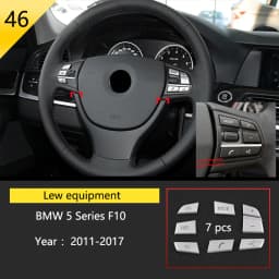 Car Styling Console Multimedia AC CD Panel Decoration Frame Cover Trim Strip Sticker For BMW 5 Series F10 F11 F18 Accessories