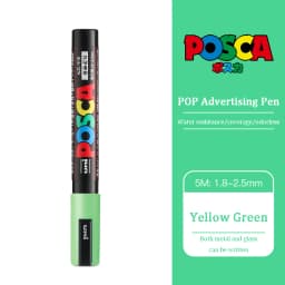 Uni Poscas Marker Pen PC-5M 1.8-2.5mm POP Poster Advertising Mark Graffiti Pen Paint ручки Art Supplies Multi-Colores marcadores