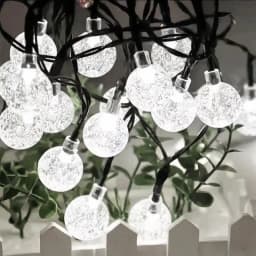 Outdoor Solar Crystal Globe Lights 8 Modes Xmas Waterproof Crystal Balls Lamp for Patio Wedding Halloween Christmas Tree Decor